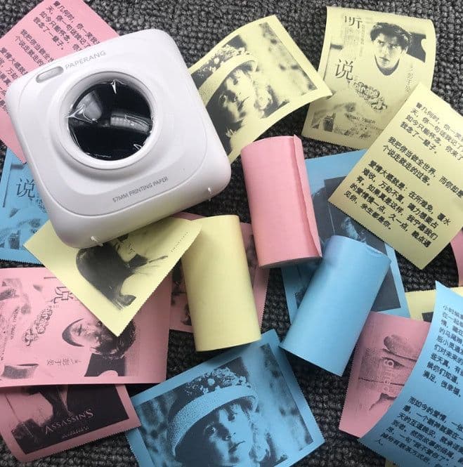 image-Mini Bliuetooth Wireless Thermal Printer Paper Sticker Label Printer
