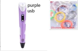 image-3D print pen 3D pen two generation graffiti 3D stereoscopic paintbrush children puzzle painting toys