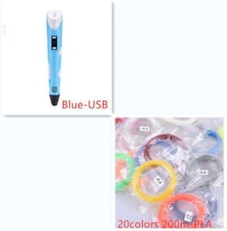 image-3D print pen 3D pen two generation graffiti 3D stereoscopic paintbrush children puzzle painting toys