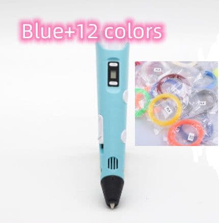 image-3D print pen 3D pen two generation graffiti 3D stereoscopic paintbrush children puzzle painting toys
