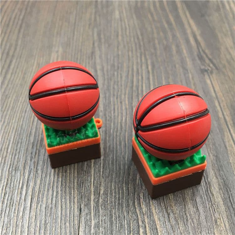 image-Creative Cartoon Basketball U Disk Basketball Round U Disk Basketball