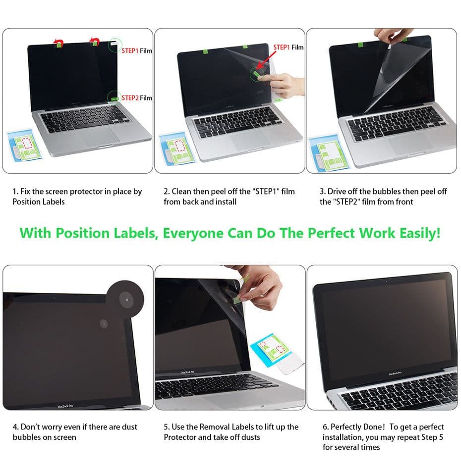 image-Compatible with Apple, Lansheng Macbook 11/12/13/15 / new 13/15 screen film matte explosion-proof notebook film