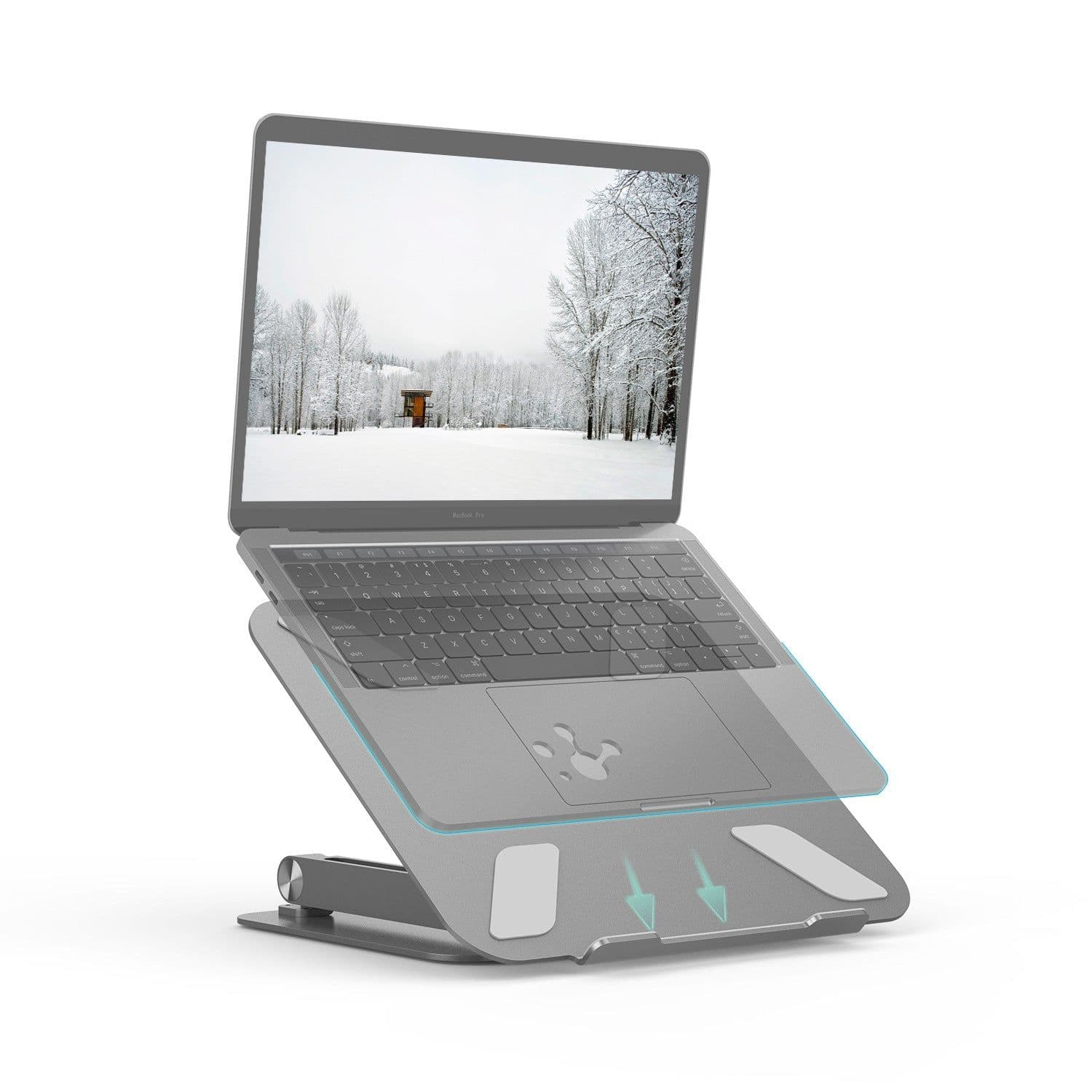image-Notebook bracket aluminum alloy multi-angle