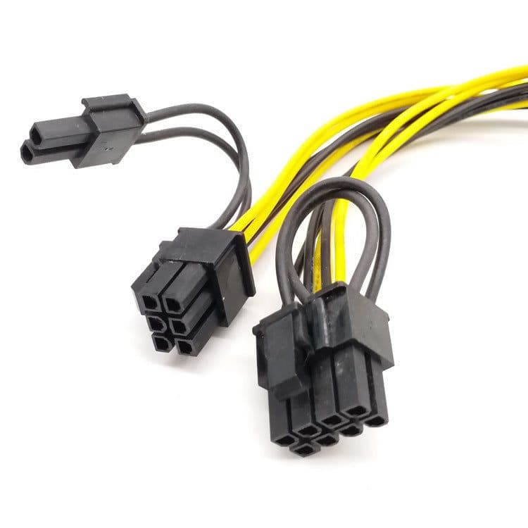 image-Graphics power cord 6P to dual 8P 6P to 6+2 graphics power cord