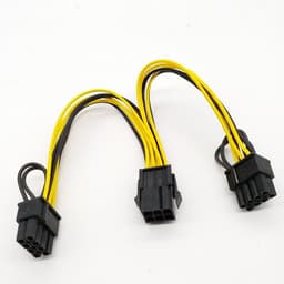 image-Graphics power cord 6P to dual 8P 6P to 6+2 graphics power cord