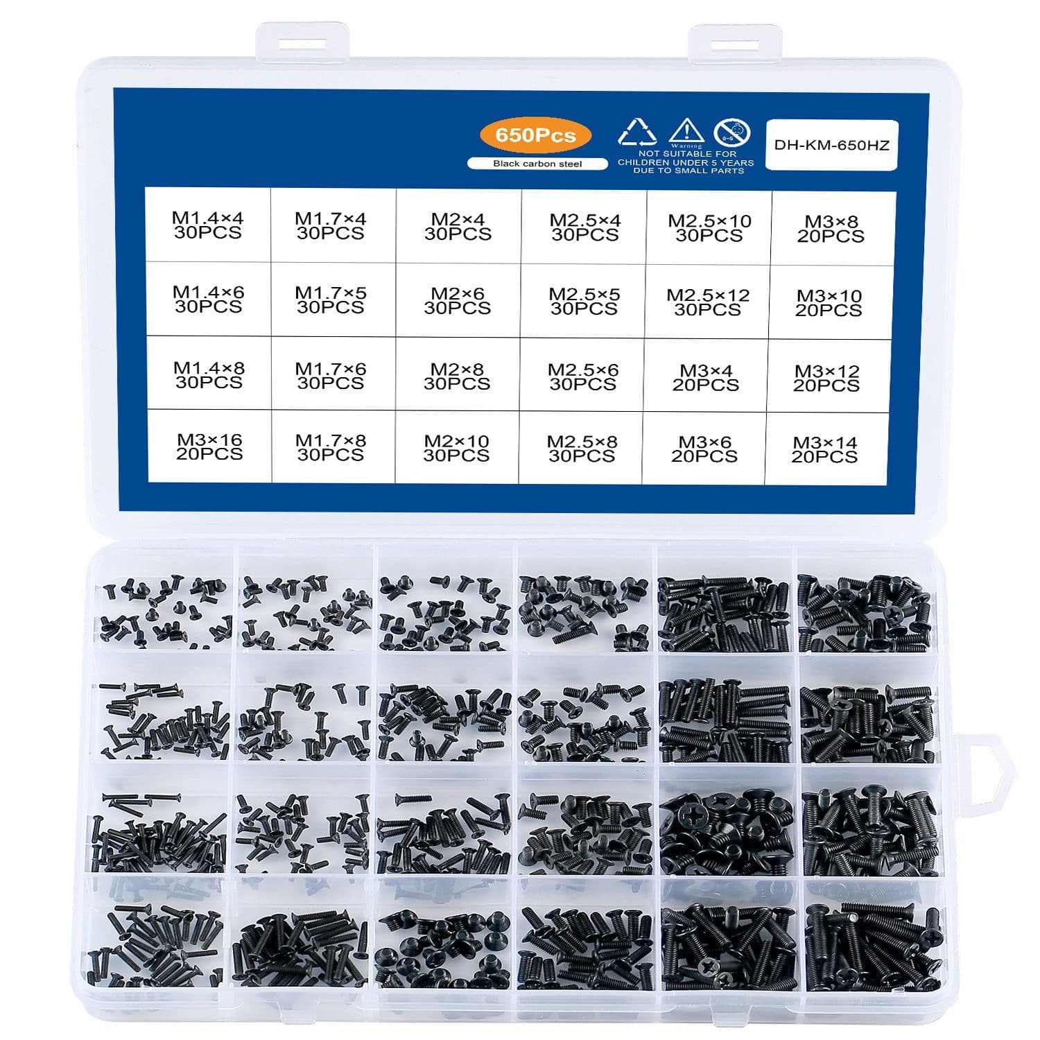 image-Laptop Screw Set 450/650/720PCS Flat Head Machine