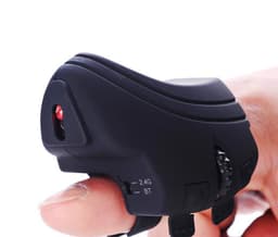 image-Bluetooth 2.4g Lazy Finger Ring Mouse, Rechargeable Wireless Mouse