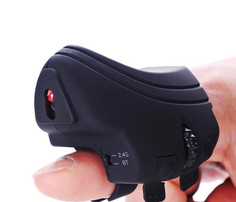 image-Bluetooth 2.4g Lazy Finger Ring Mouse, Rechargeable Wireless Mouse