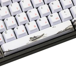 image-PBT Wangjiang Plum Keycap 109 Key OEM Height Korean Japanese