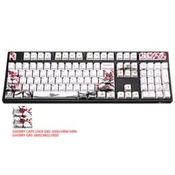 image-PBT Wangjiang Plum Keycap 109 Key OEM Height Korean Japanese