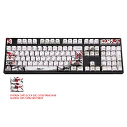 image-PBT Wangjiang Plum Keycap 109 Key OEM Height Korean Japanese