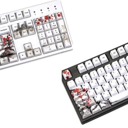 image-PBT Wangjiang Plum Keycap 109 Key OEM Height Korean Japanese