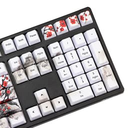 image-PBT Wangjiang Plum Keycap 109 Key OEM Height Korean Japanese