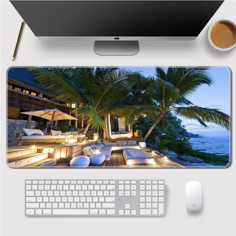 image-Landscape Mouse Mat Home Large Lock Thicken Table Mat