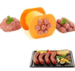 image-Hot Dog Maker Meat Strip Squeezer Plastic DIY Meat Sausage Pasta Balls Rapid Prototyping DIY Tool Kitchen Cooking Gadgets