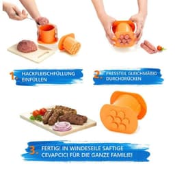 image-Hot Dog Maker Meat Strip Squeezer Plastic DIY Meat Sausage Pasta Balls Rapid Prototyping DIY Tool Kitchen Cooking Gadgets