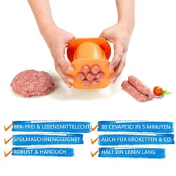 image-Hot Dog Maker Meat Strip Squeezer Plastic DIY Meat Sausage Pasta Balls Rapid Prototyping DIY Tool Kitchen Cooking Gadgets
