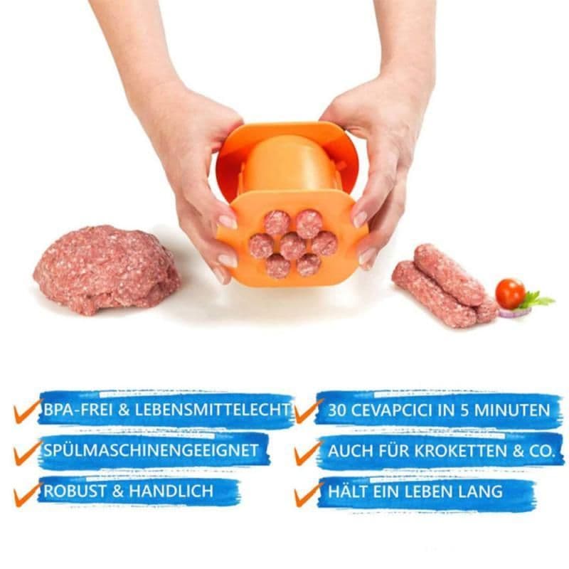 image-Hot Dog Maker Meat Strip Squeezer Plastic DIY Meat Sausage Pasta Balls Rapid Prototyping DIY Tool Kitchen Cooking Gadgets