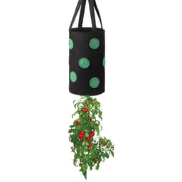 image-Strawberry Grow Bag Nonwoven Fabric Vertical Jardin Garden Hanging Plant Bag Vegetable Potato Planter Bag For Greenhouse
