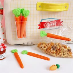 image-Bags Clip Carrot Sealing Clamp Plastic Bag Sealer Food And Snack Sealed Bag Clip Mini Magnet Storage Box Kitchen Organizer