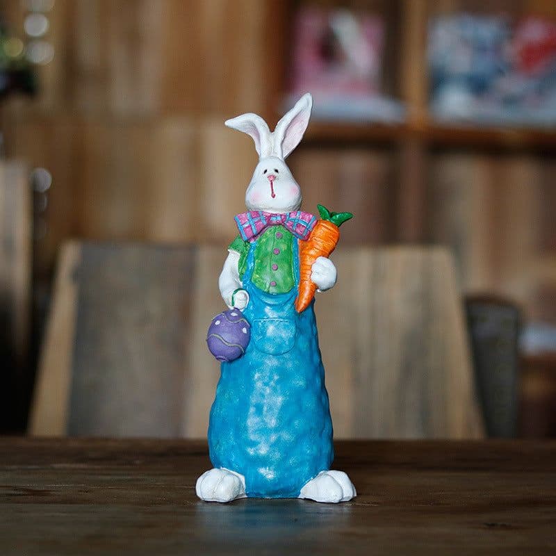 image-Easter Rabbit Decoration Realistic Rabbit Resin Crafts Garden Decoration Gardening Garden Decoration