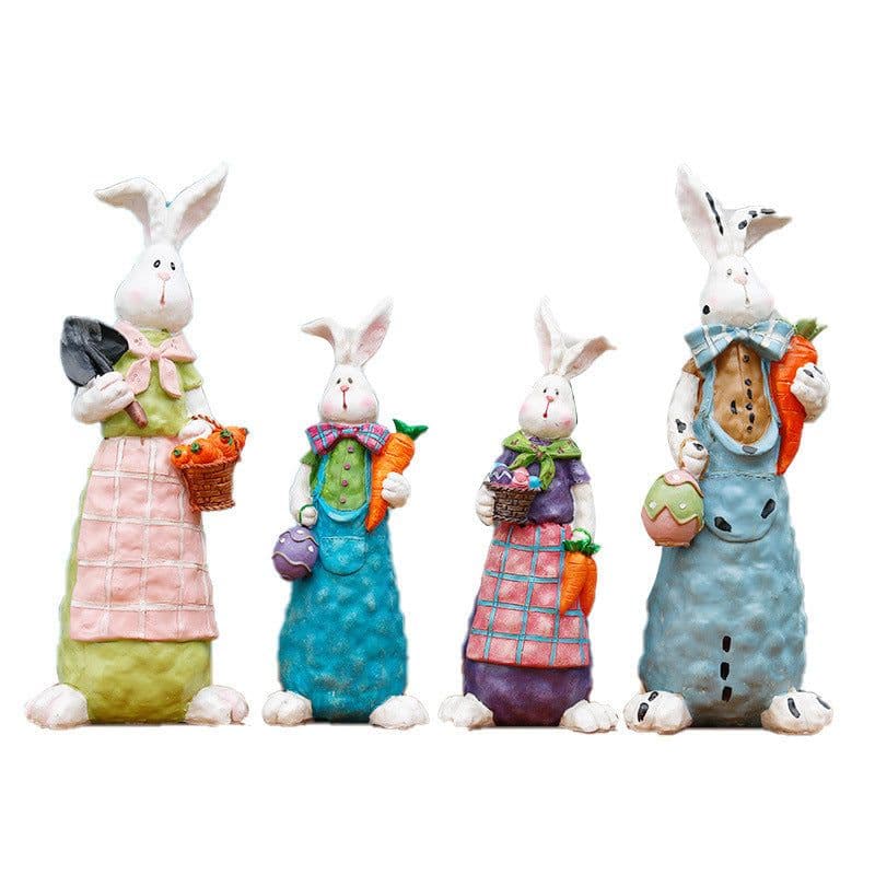 image-Easter Rabbit Decoration Realistic Rabbit Resin Crafts Garden Decoration Gardening Garden Decoration
