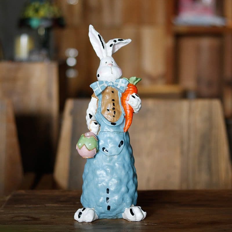 image-Easter Rabbit Decoration Realistic Rabbit Resin Crafts Garden Decoration Gardening Garden Decoration