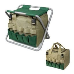 image-Gardening Stool With Tote Bag Chair Garden Tools Set Organizer, Folding Garden Seat Gardening Stool Gardening