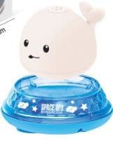 image-Baby Cute Cartoon Whale Floating Spraying Water Bath Toys With Light Music LED Light Baby Toys