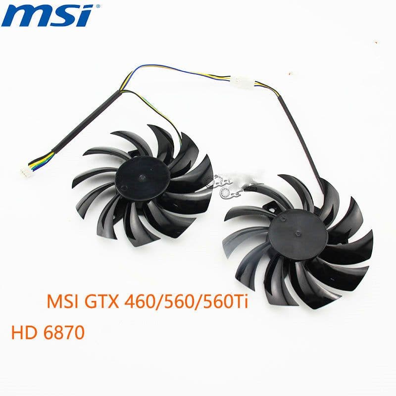 image-Microstar MSI GTX 460 560 560Ti HD 6870 Graphics Cooling Fan