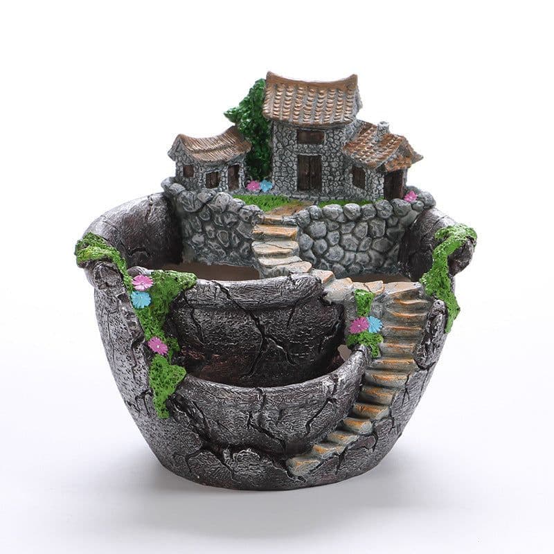 image-Home Gardening Small Sky Garden Succulent Platter Flower Pot