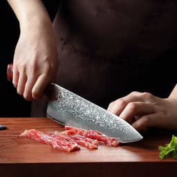 image-Japanese Steel Santoku Knife Pattern Steel Knife