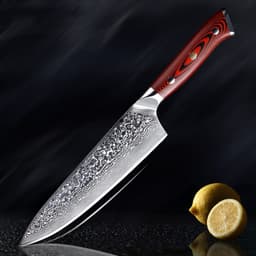 image-Japanese Steel Santoku Knife Pattern Steel Knife