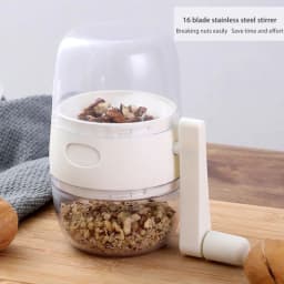 image-Nut Grinder Peanut Crusher Garlic Press Multifunctional Hand Shake Dry Fruits Gadget Manual Food Processor Kitchen Accessories