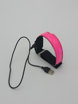 image-USB Charging LED Luminous Night Running Armband Bracelet Night Reflective Safety Belt Outdoor Sports Luminous Arm Band