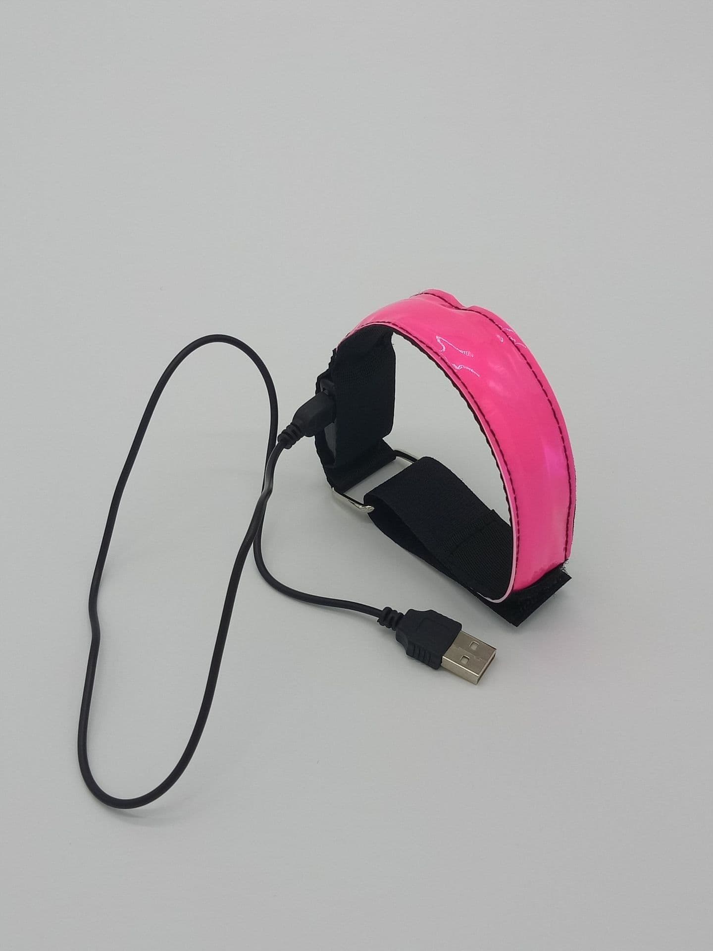 image-USB Charging LED Luminous Night Running Armband Bracelet Night Reflective Safety Belt Outdoor Sports Luminous Arm Band