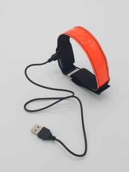 image-USB Charging LED Luminous Night Running Armband Bracelet Night Reflective Safety Belt Outdoor Sports Luminous Arm Band