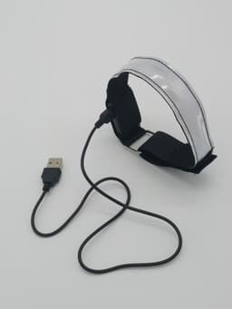 image-USB Charging LED Luminous Night Running Armband Bracelet Night Reflective Safety Belt Outdoor Sports Luminous Arm Band