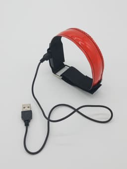 image-USB Charging LED Luminous Night Running Armband Bracelet Night Reflective Safety Belt Outdoor Sports Luminous Arm Band