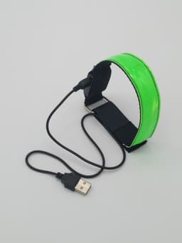 image-USB Charging LED Luminous Night Running Armband Bracelet Night Reflective Safety Belt Outdoor Sports Luminous Arm Band