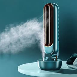 image-Mini Cooling Air Conditioning Fan Refrigeration Spray Fan Office Cold Water Fan