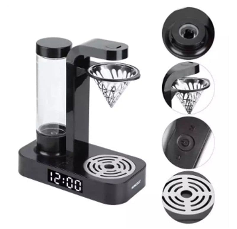 image-Home Coffee Machine Small Stainless Steel Mesh Automatic