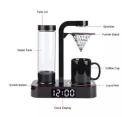 image-Home Coffee Machine Small Stainless Steel Mesh Automatic