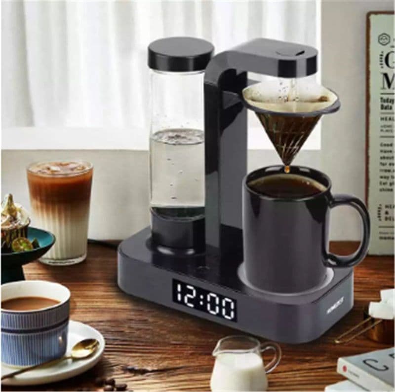 image-Home Coffee Machine Small Stainless Steel Mesh Automatic