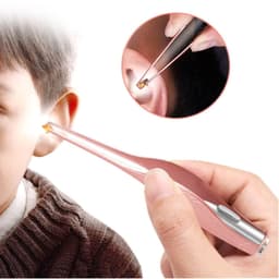 image-Ear Wax Removal Tool With Light Ear Pick Cleaner Kit For Kids And Adults, Earwax Spoon Digger & Tweezers For Ear Health Care Gift Set With Case