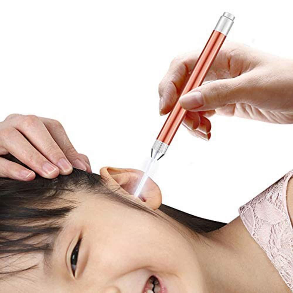 image-Ear Wax Removal Tool With Light Ear Pick Cleaner Kit For Kids And Adults, Earwax Spoon Digger & Tweezers For Ear Health Care Gift Set With Case