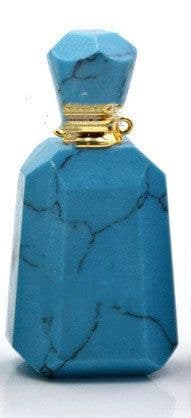image-Cross-Border Foreign Trade New Product Supply Natural Crystal Turquoise Amethyst Angel Blue Agate Essential Oil Perfume Bottle Explosion