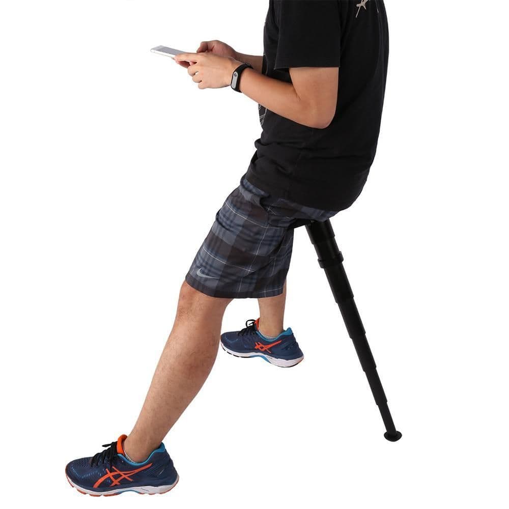 image-Portable Seat Mini Portable Outdoor Telescopic Folding Stool For Waiting Camping Hiking Fishing Office Leisure Seat