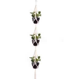 image-Cotton Rope Hanging Net For Gardening And Greening Flower Pot