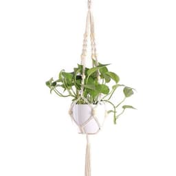 image-Cotton Rope Hanging Net For Gardening And Greening Flower Pot